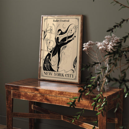 New York City Ballet Festival Art Poster