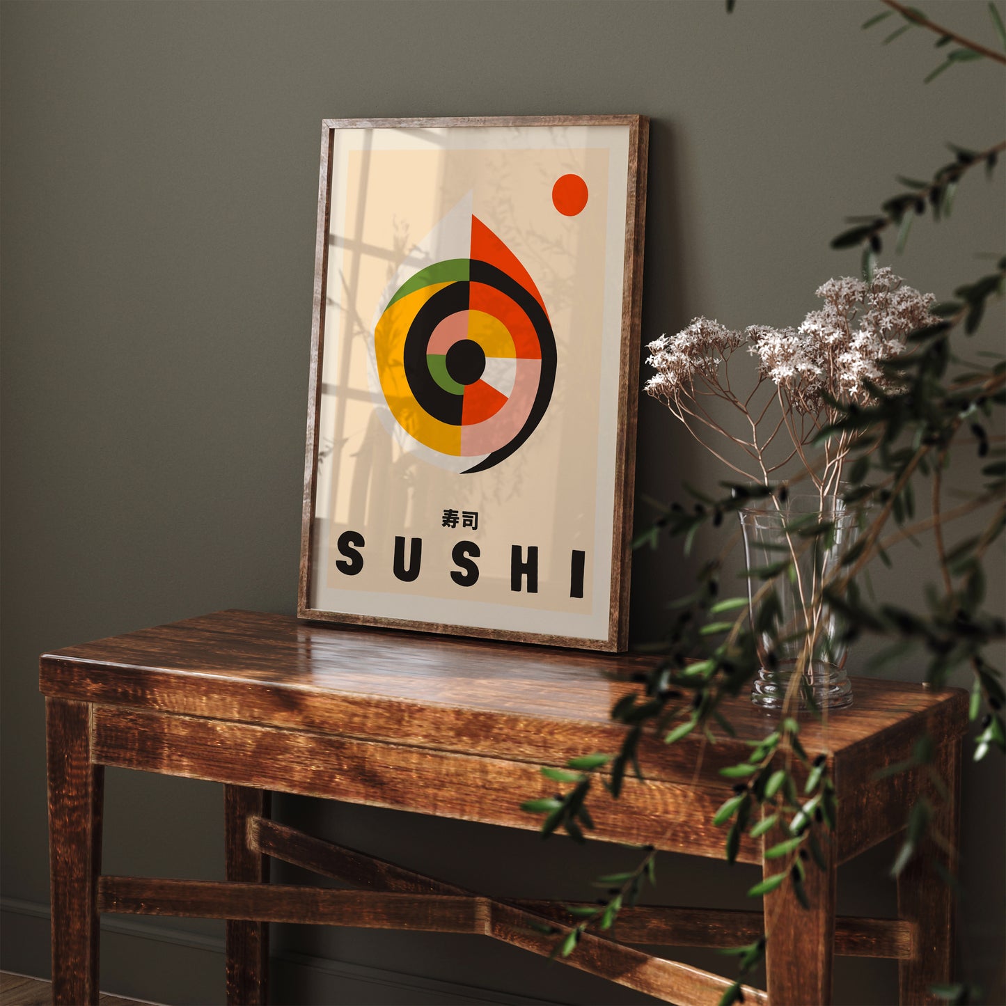 Minimalist Abstract Sushi Poster