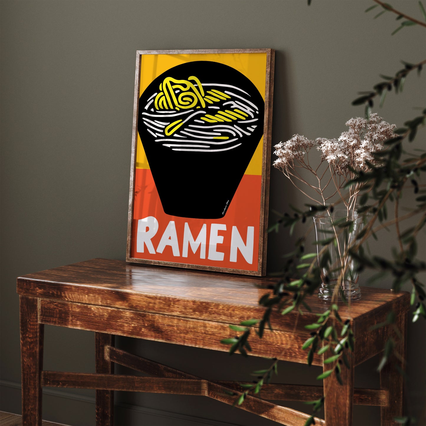 RAMEN Retro Art Print