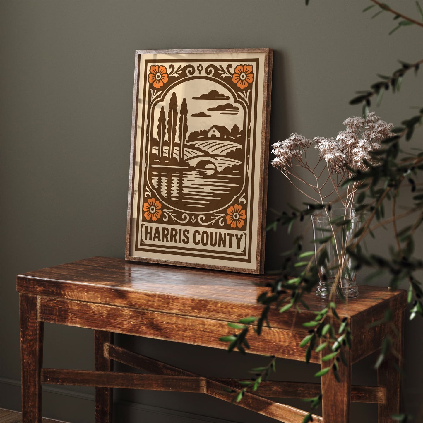 Harris County Landscape Wall Art Print