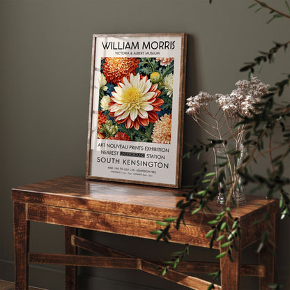 William Morris Chrysanthemum Poster