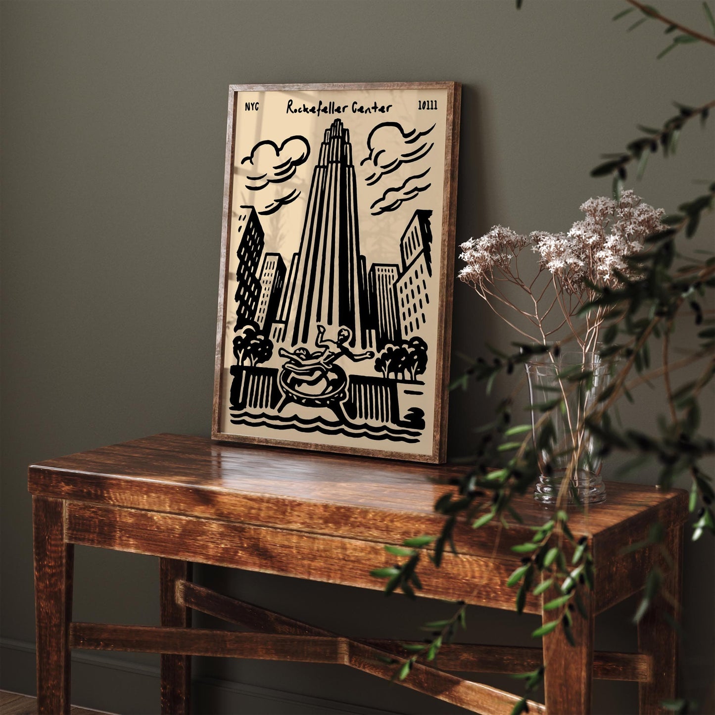 Rockefeller Center Poster - New York City Wall Art