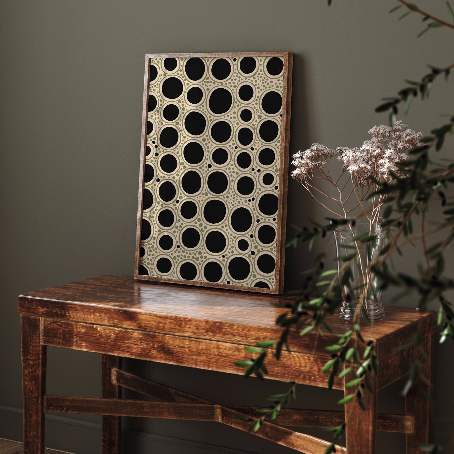 Black Dots Farmhouse Wall Art