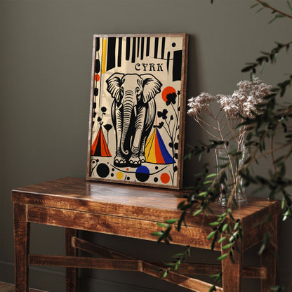 Polish Cyrk Festival Poster - Vintage Circus Wall Art