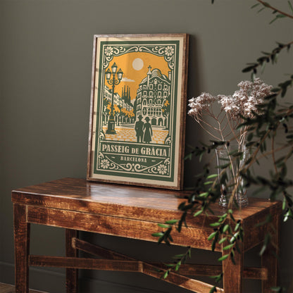Passeig de Gràcia Barcelona Poster 2026