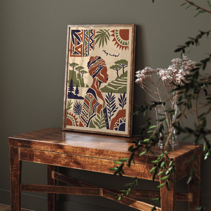 Stay Rooted Afrohemian Poster