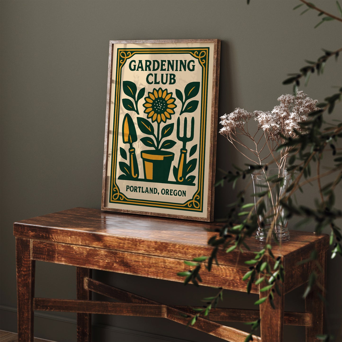 Gardening Club - Portland Oregon Poster