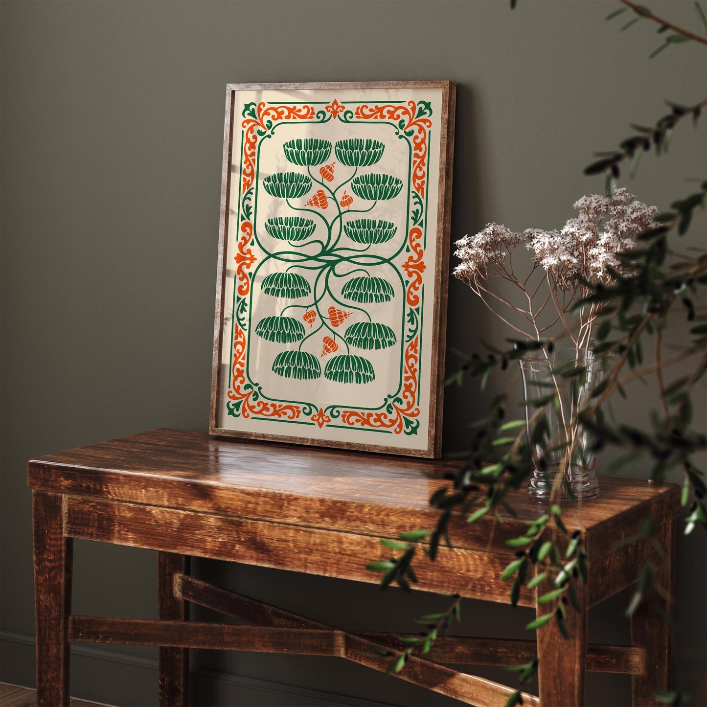 Art Nouveau Botanical Poster