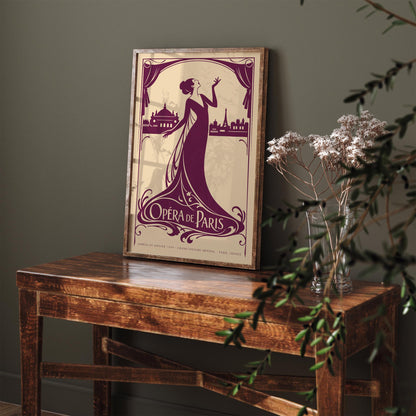 Opera de Paris French Music Poster