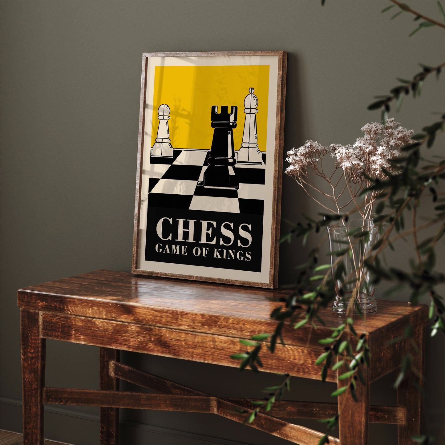 CHESS Game of Kings - Yellow Poster