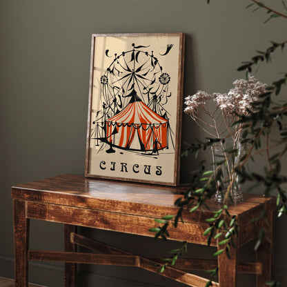 Vintage Magic Circus Poster