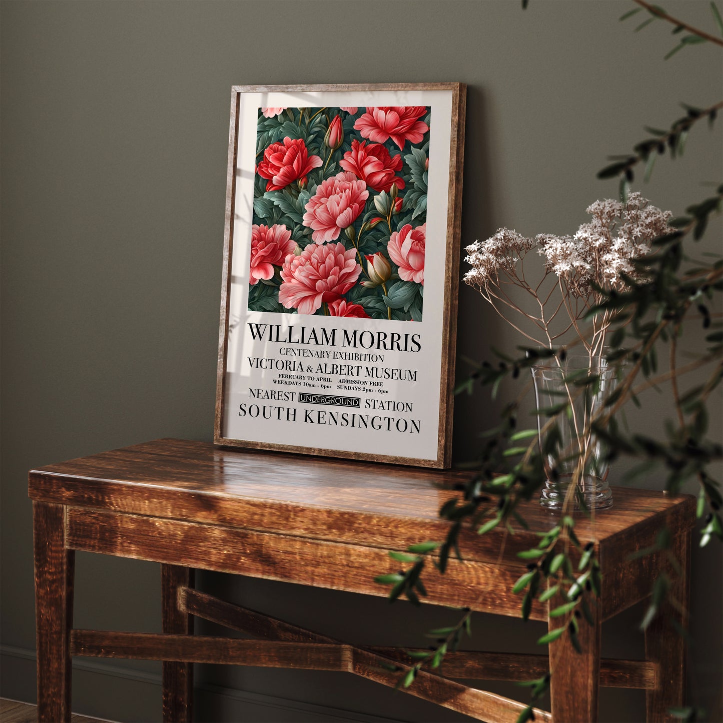 Vintage Floral William Morris Poster