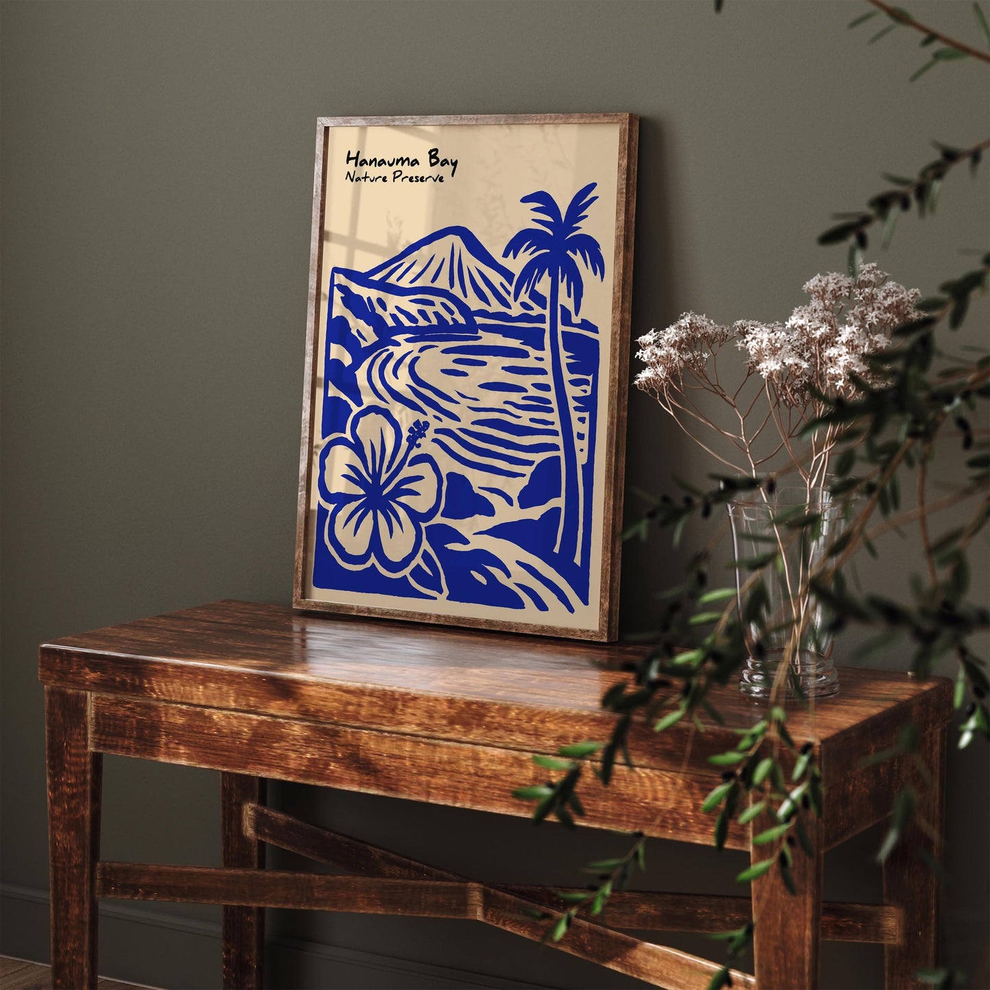 Hanauma Bay Nature Preserve Honolulu - Blue Hawaii Wall Art Print
