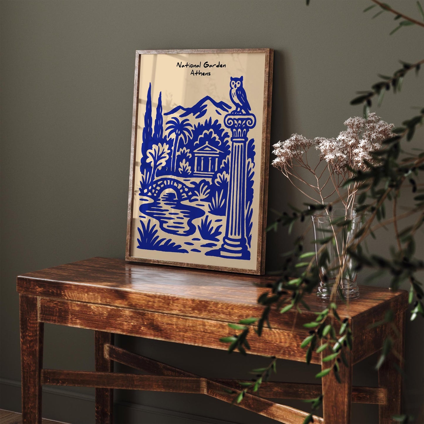 National Garden Athens Poster - Greece Travel Wall Art