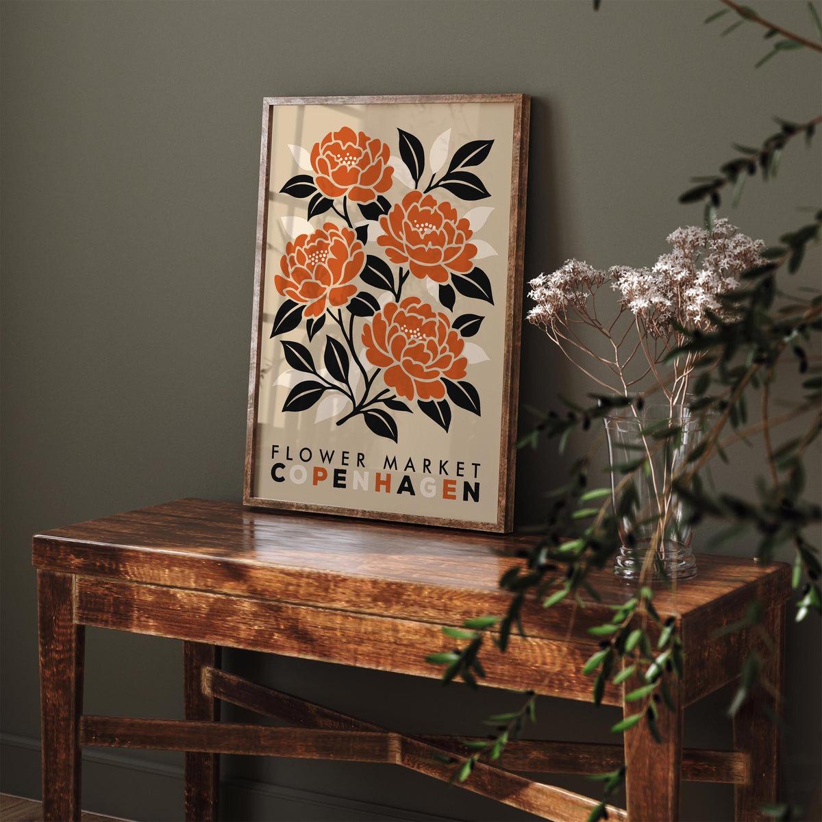 Copenhagen Flower Market Poster