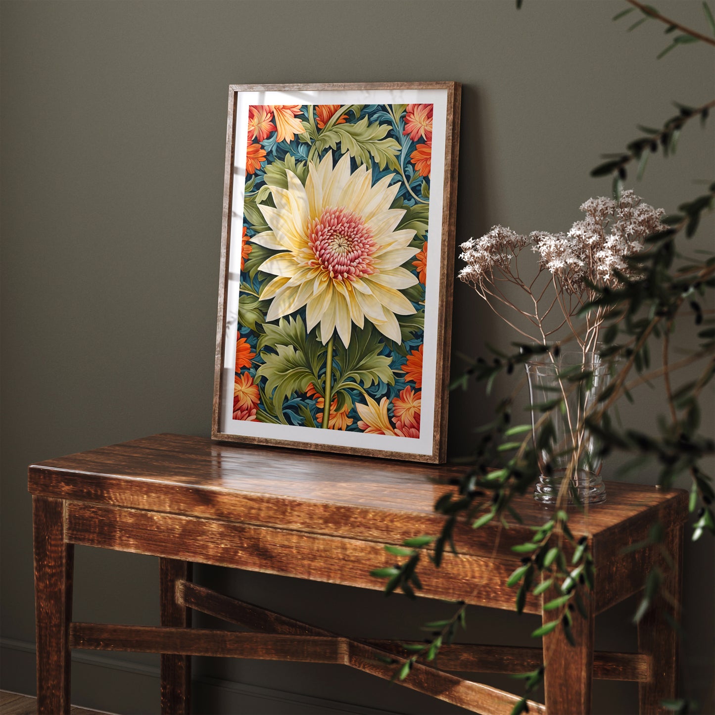 Bold Floral Poster for Home Decor