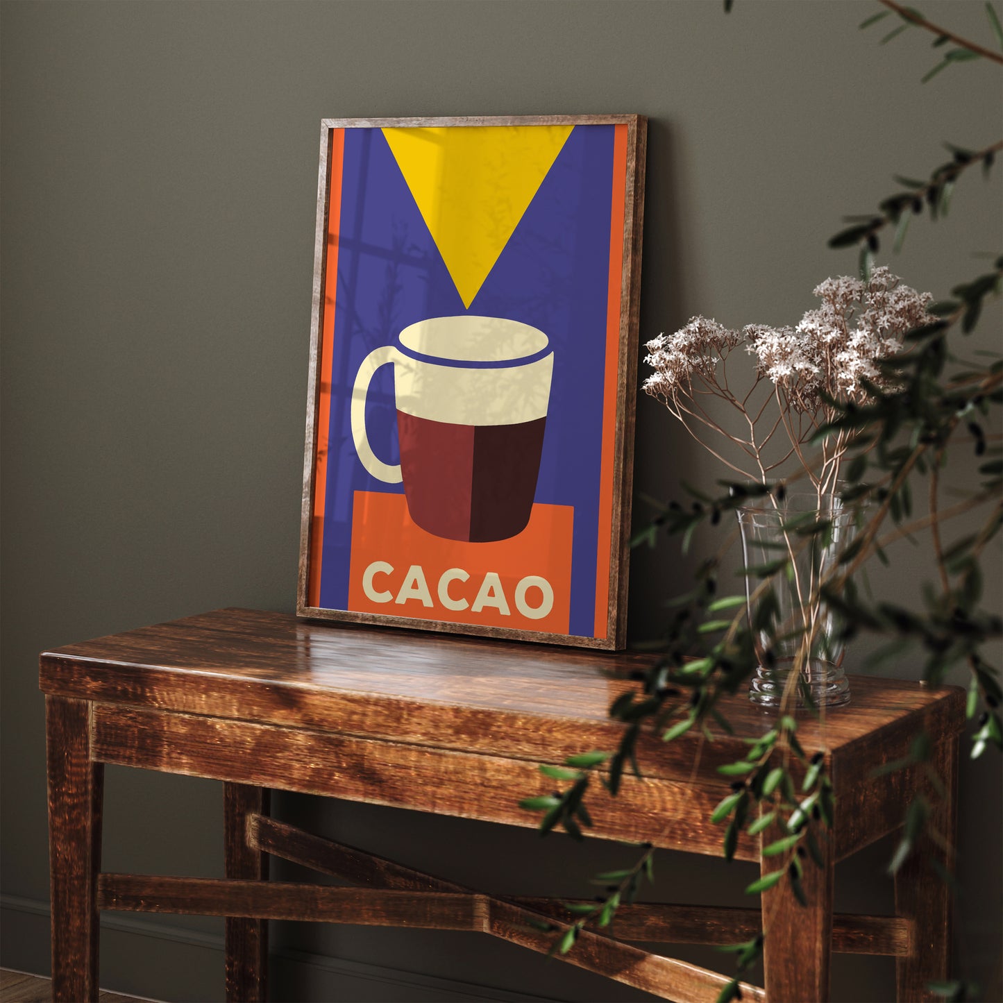 Vintage Cacao Minimal Advertising Poster