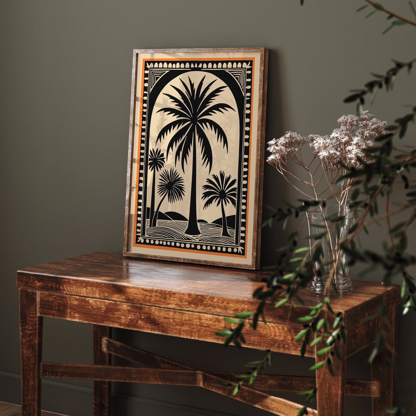 Thailand Palm Trees Boho Wall Art