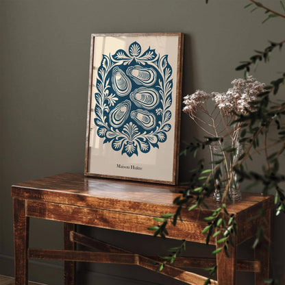 Maison Huître Oyster House Poster