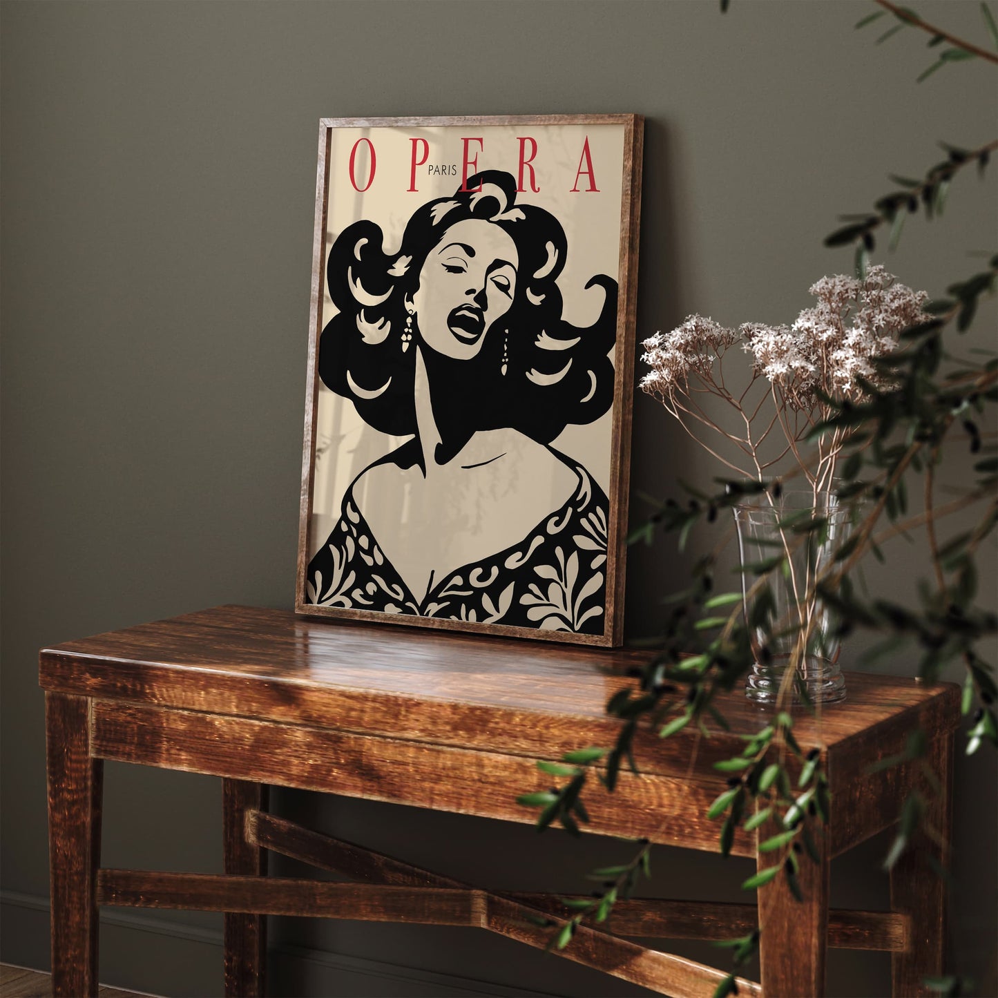 Paris Opera Vintage Poster - Retro Music Wall Art