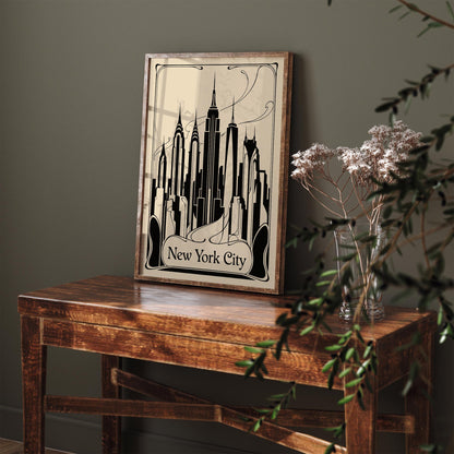 Art Deco New York City Poster