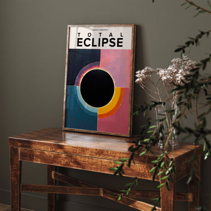 Total Eclipse Painting Art Print 2024