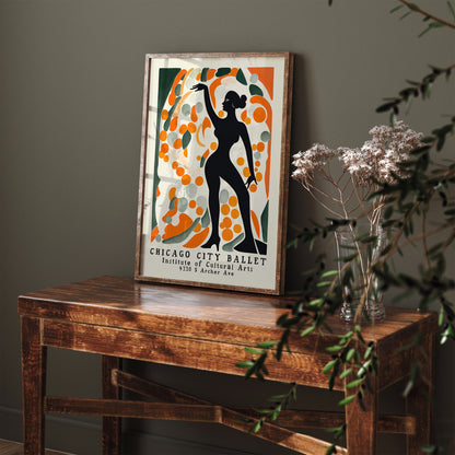 Chicago City Ballet Retro Ballerina Wall Art