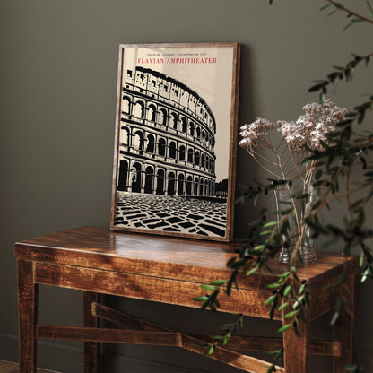 Colloseum Vintage Travel Art Print