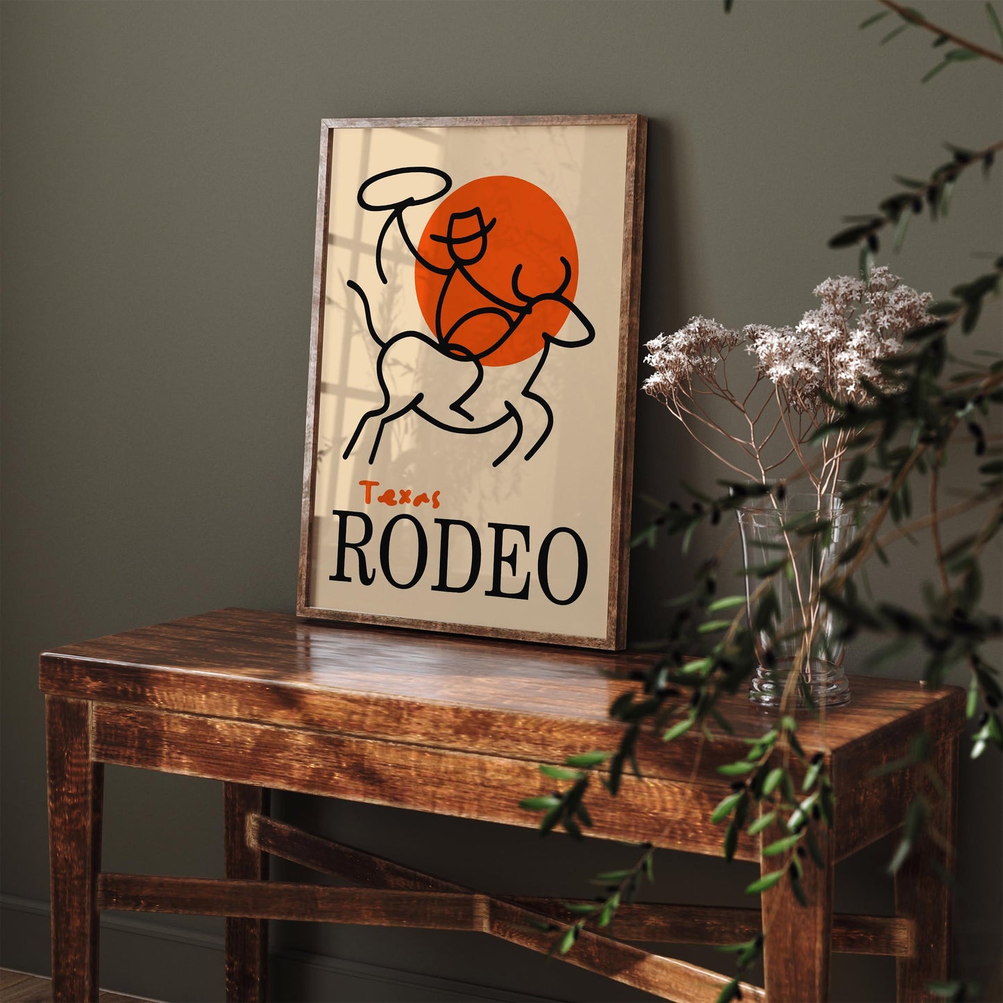 Texas Rodeo Wall Art Print
