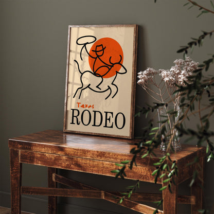 Texas Rodeo Wall Art Print