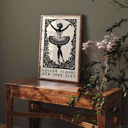 New York City Ballet School Poster