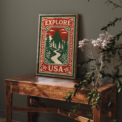 Explore USA Travel Poster