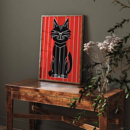 Japanese Cat Artwork Wall Art