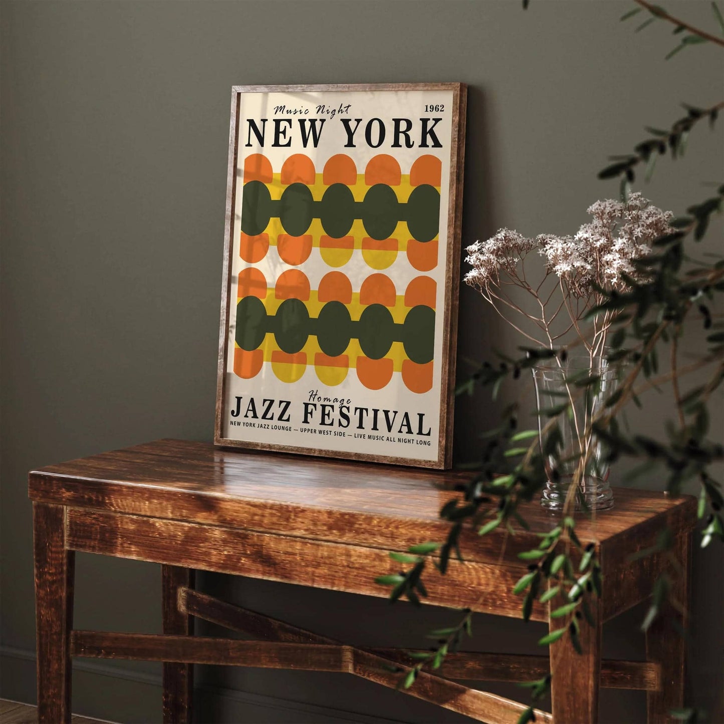 New York Music Night 60s Vibe Poster