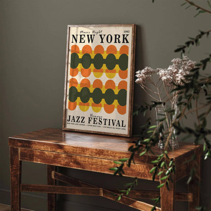 New York Music Night 60s Vibe Poster