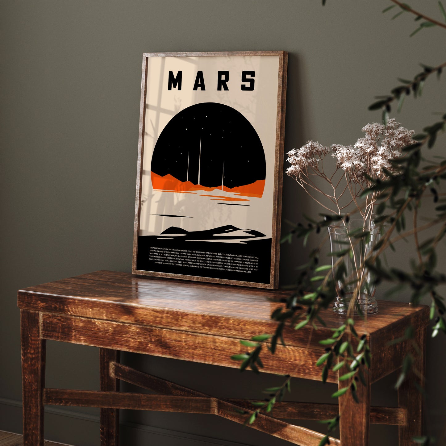 MARS Minimalist Space Poster