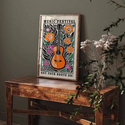 Country Music Folk Poster