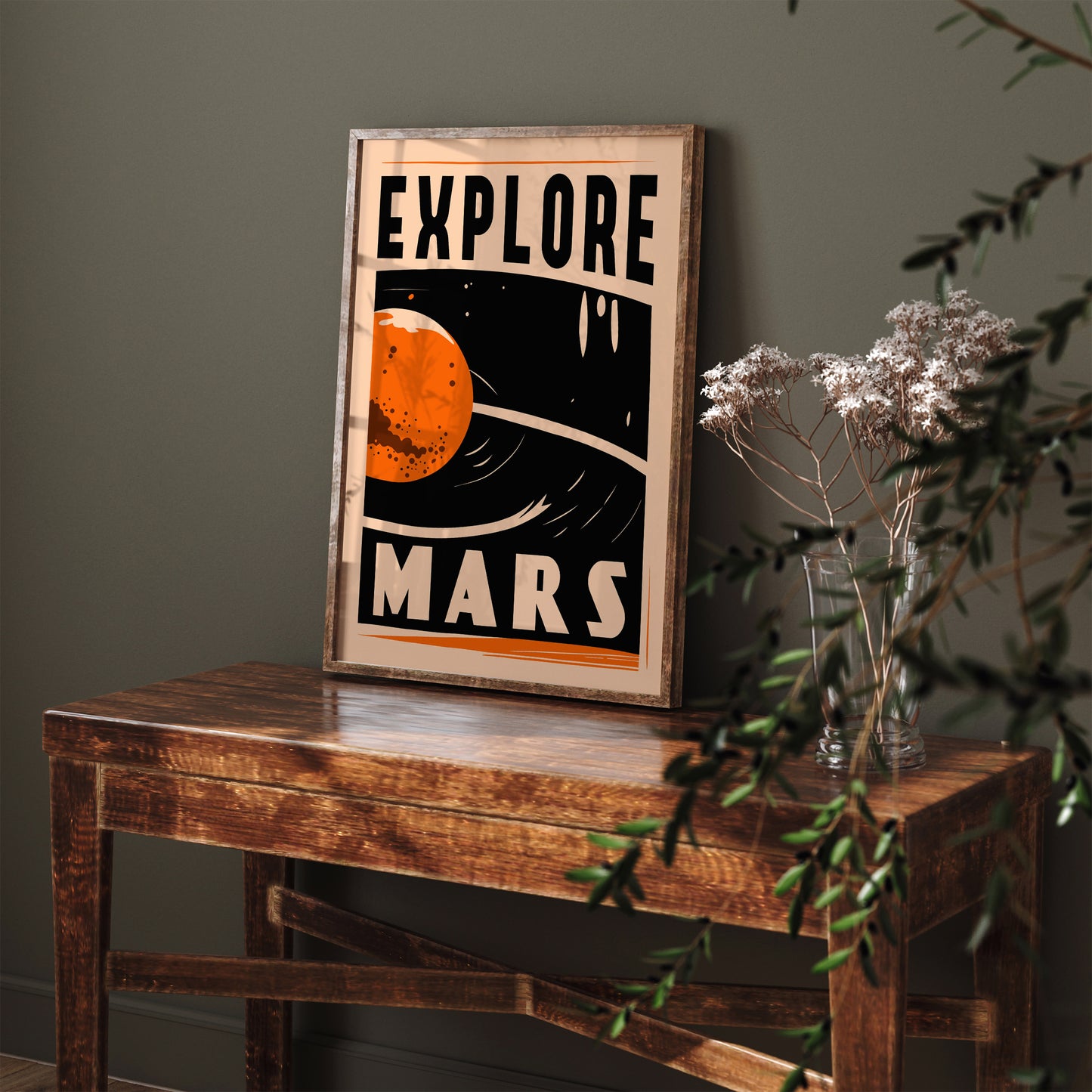 EXPLORE MARS - Minimal Space Poster