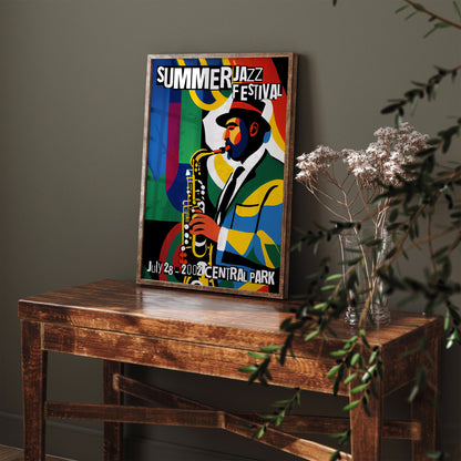 Summer Jazz Festival NYC Retro Poster