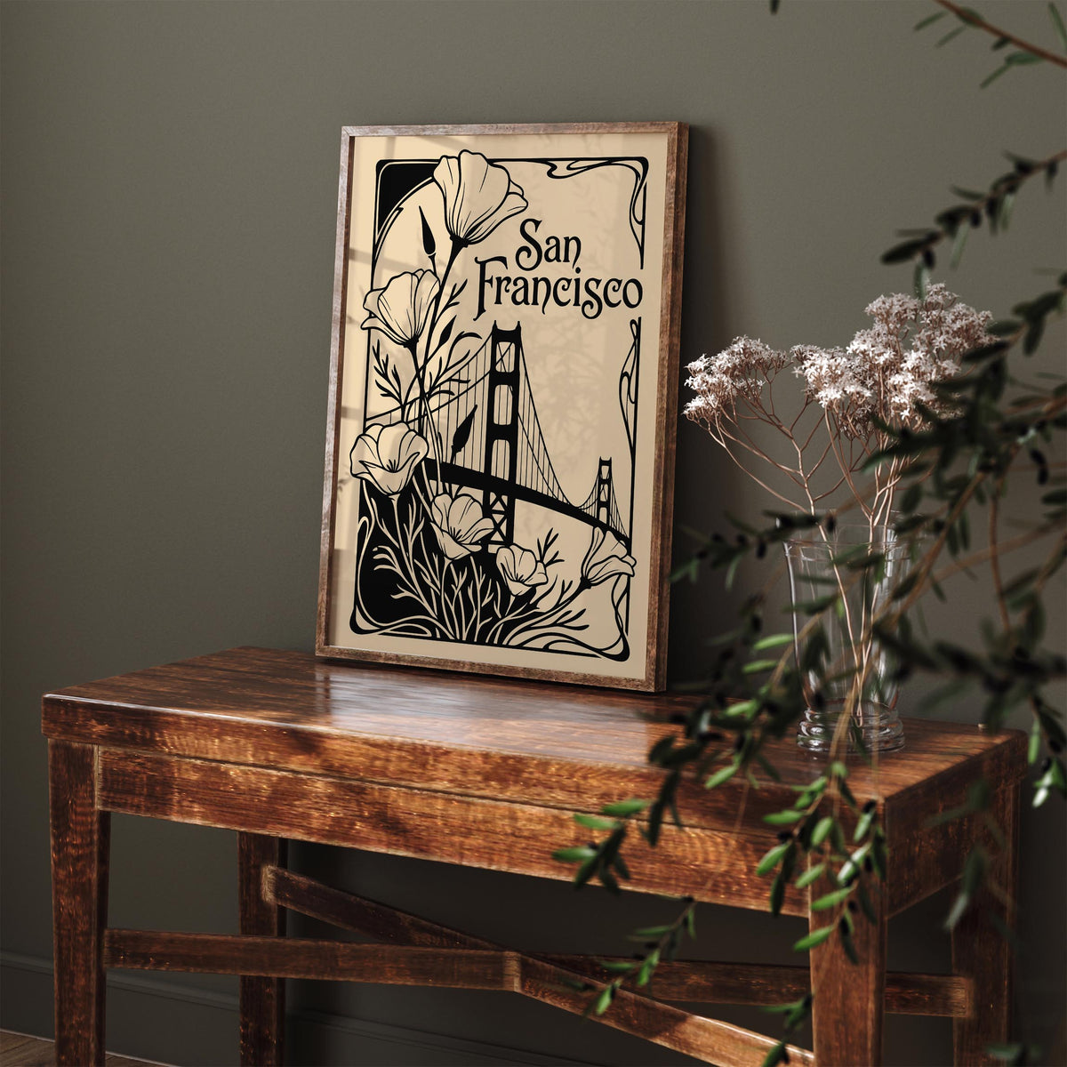 Art Nouveau San Francisco Poster