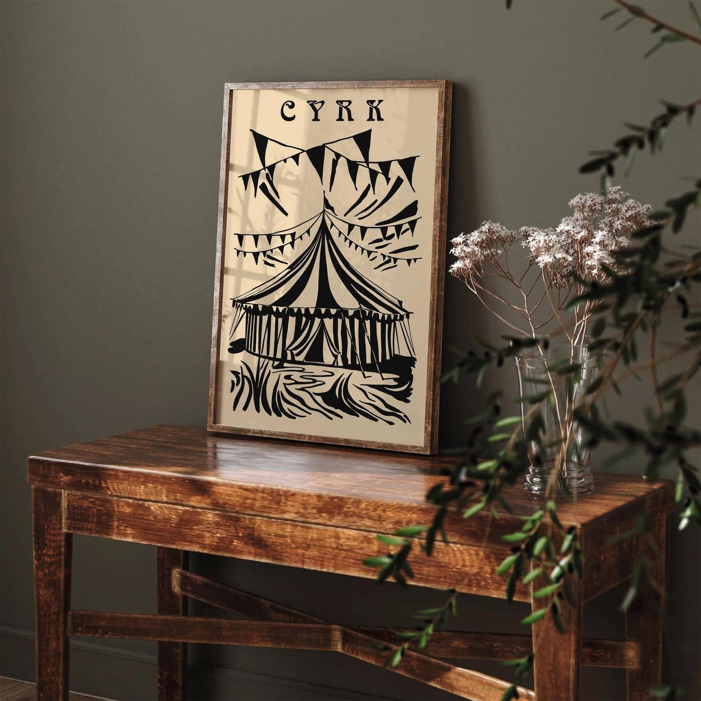 Polish Circus Vintage Style Art Print