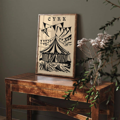 Polish Circus Vintage Style Art Print