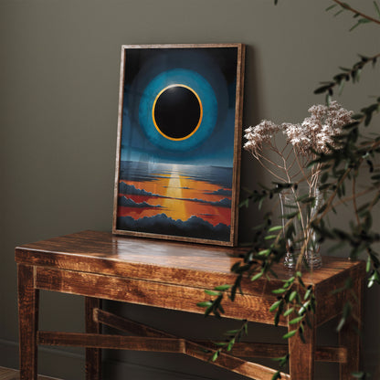 Total Eclipse Modern Art Print