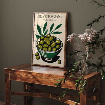 Olive Toscana Frutta Italiana Kitchen Poster