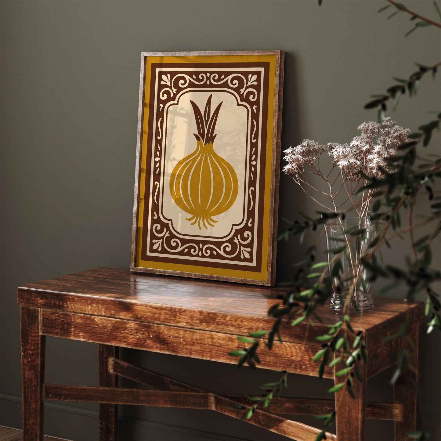 Onion Art Print - Farmhouse Wall Art for Kitchen Decor