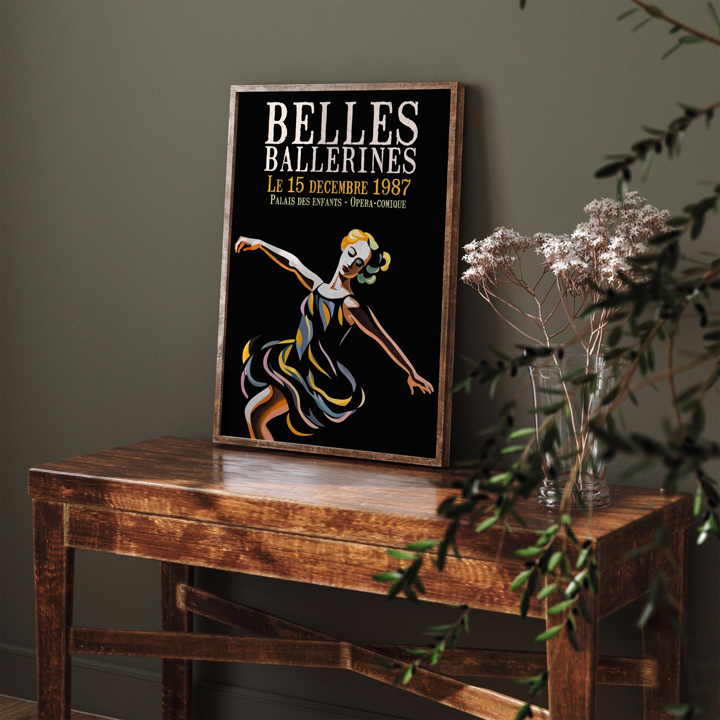 Belles Ballerines 1987 Ballet Advertising Poster