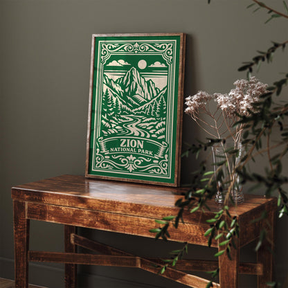 Zion National Park Poster