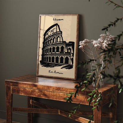 Colosseum Foro Romano Poster