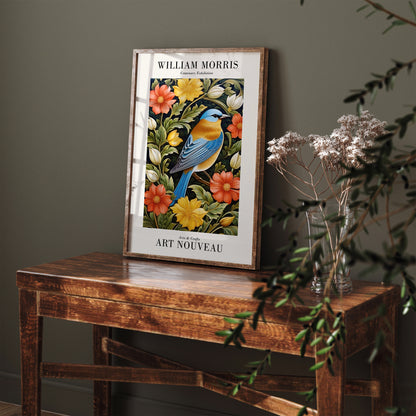 Morris Art Nouveau Bird Poster