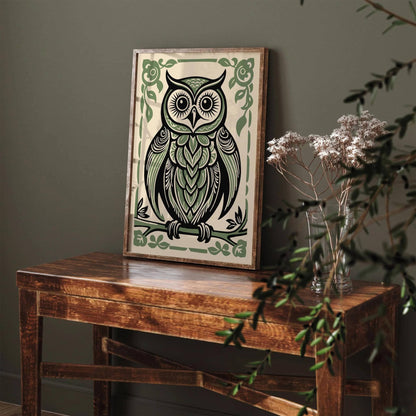 Cute Owl Farmhouse Wall Art Decor